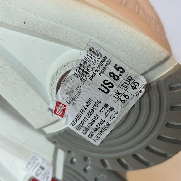 FitFlop Womens Vitamin Ffx Knit Sports Sneakers ballet pink size 8.5 NWOB - Picture 5 of 8